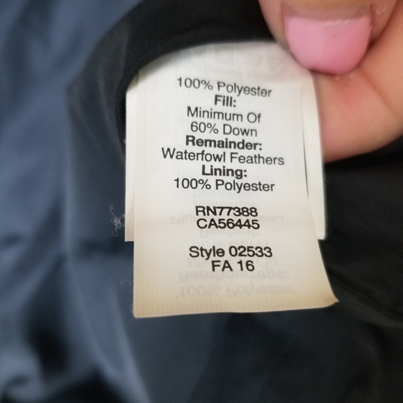 J CREW black cream chevron print down filled zipper sleeveless jacket ve… - Picture 7 of 8